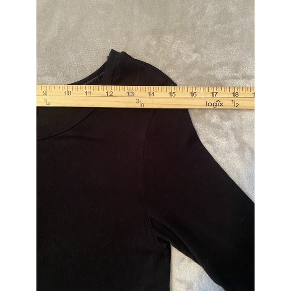 Rouge Dress Womens Small Black White Tie Dye Maxi 3/4 Sleeve Pockets Made USA - Picture 8 of 12